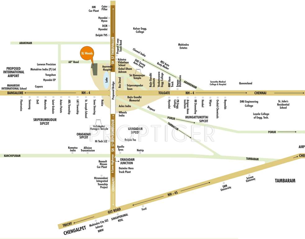  woods Images for Location Plan of XL Woods