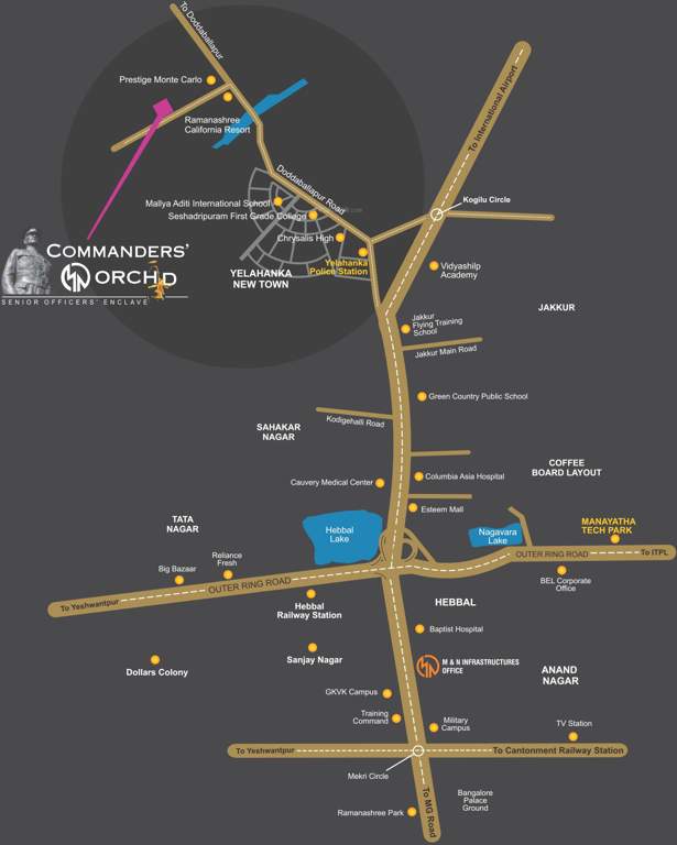  m n orchid Images for Location Plan of Navami M N Orchid