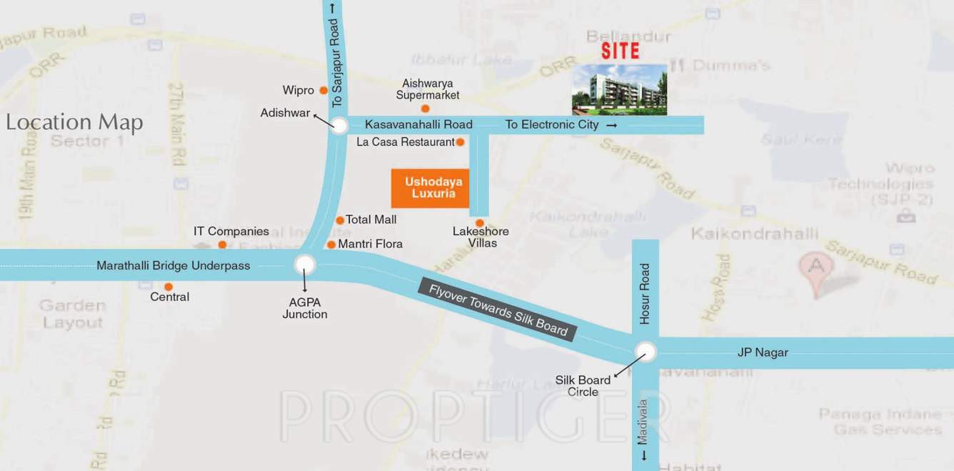  aqua Images for Location Plan of Ushodaya Aqua