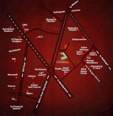  towers-elite Images for Location Plan of Ramky Group Towers Elite