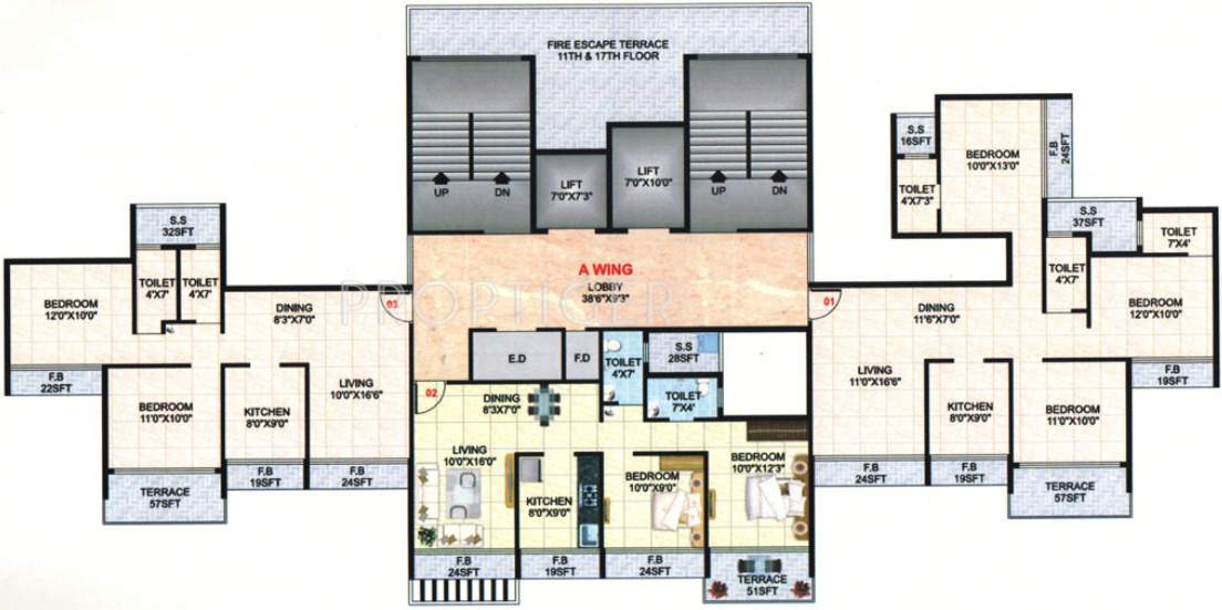  heights Images for Cluster Plan of Neelkanth Heights