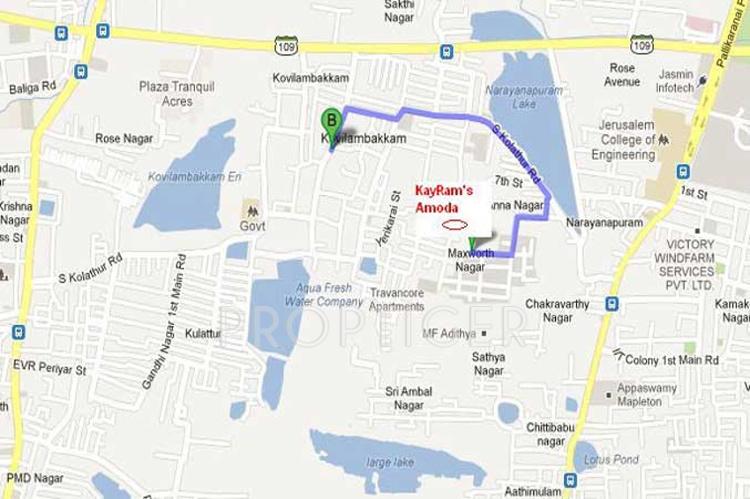 kay ram builders amoda Location Plan