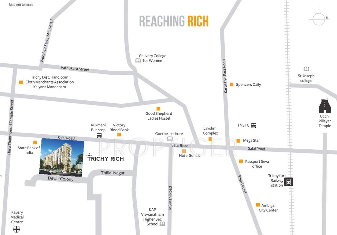  trichy rich Images for Location Plan of Akshaya Trichy Rich