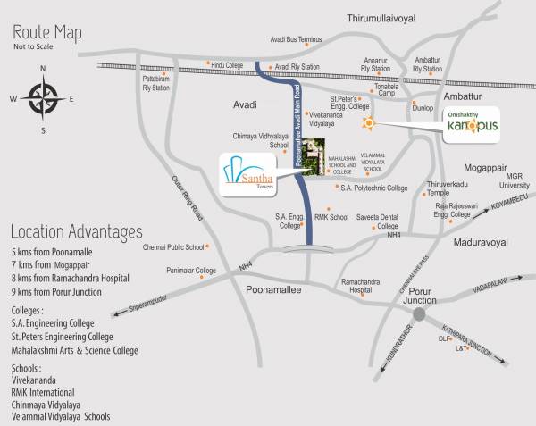 Images for Location Plan of OM Shakthy Santha Towers Phase II Images for Location Plan of OM Shakthy Santha Towers Phase II