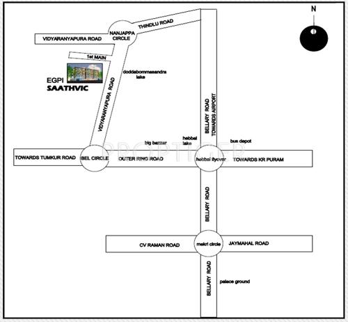 ever-green-properties-and-investments saathvic Location Plan