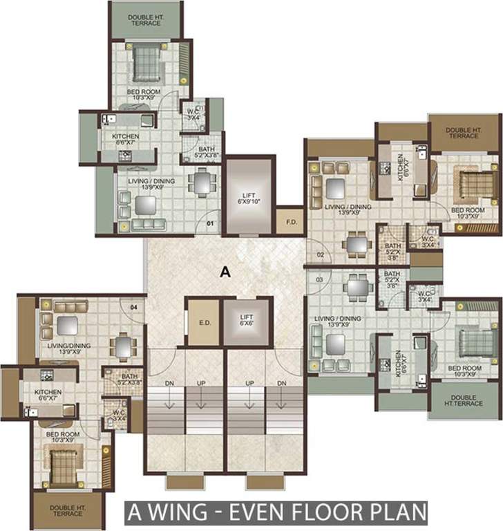 Images for Cluster Plan of Lakhani Lakhanis Orchid Woods