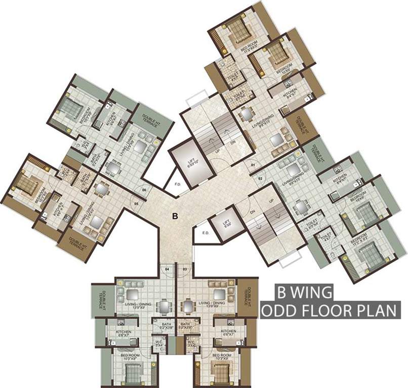 Images for Cluster Plan of Lakhani Lakhanis Orchid Woods