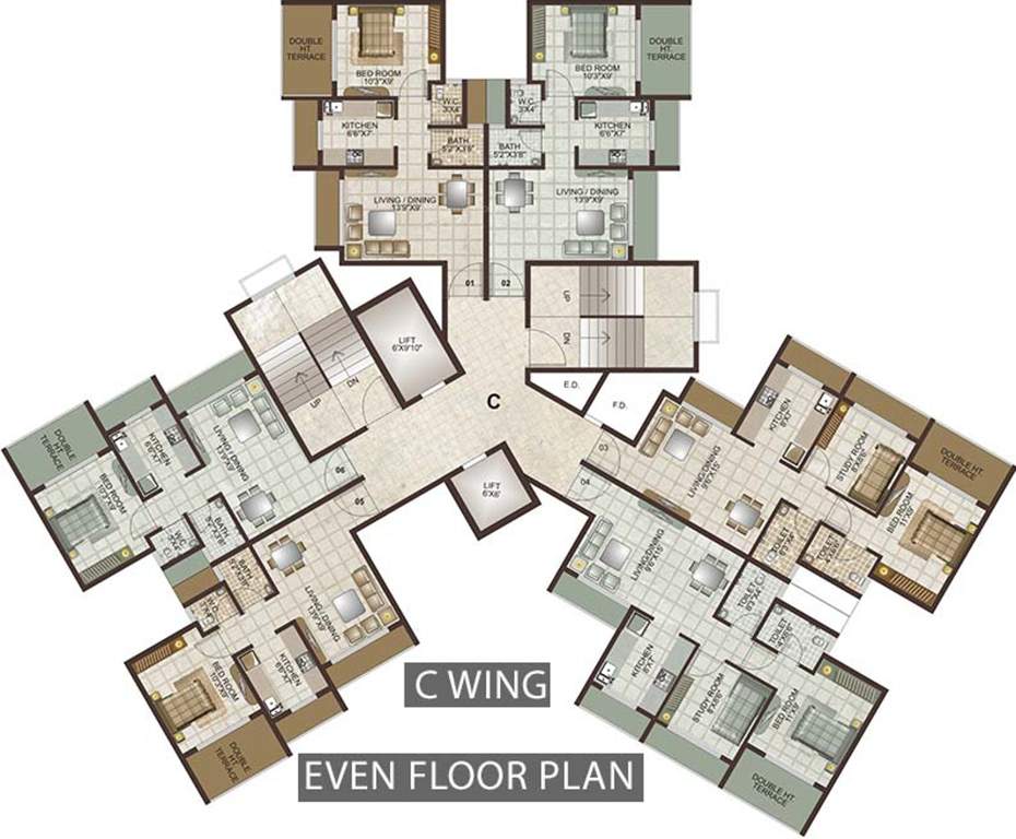 Images for Cluster Plan of Lakhani Lakhanis Orchid Woods