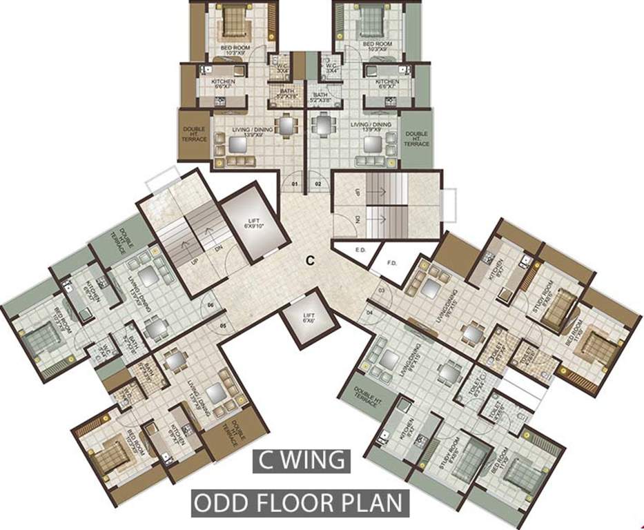 Images for Cluster Plan of Lakhani Lakhanis Orchid Woods