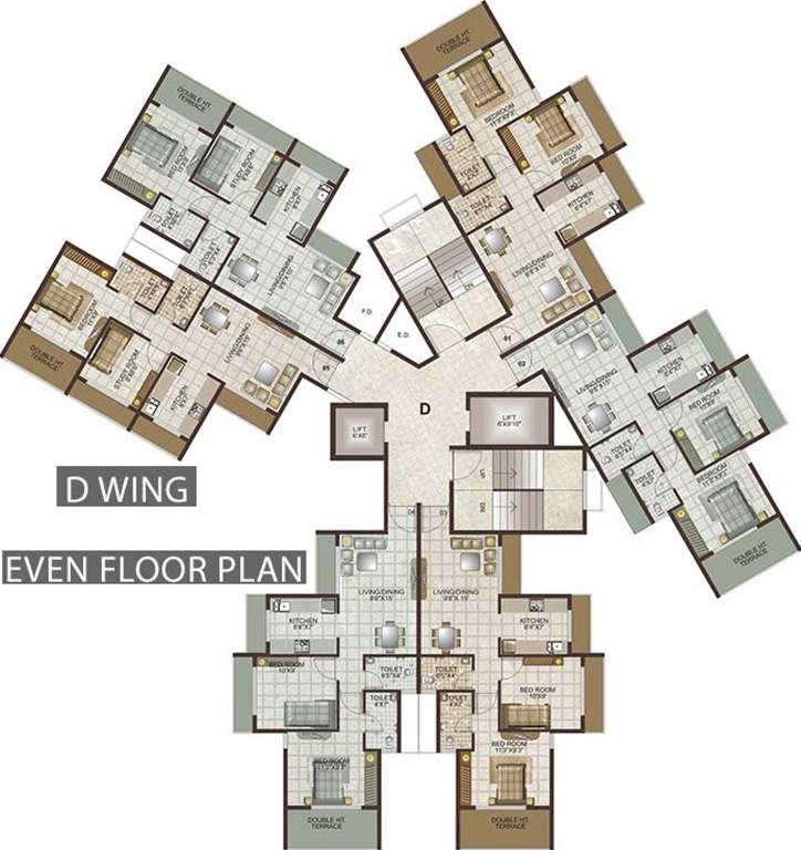 Images for Cluster Plan of Lakhani Lakhanis Orchid Woods