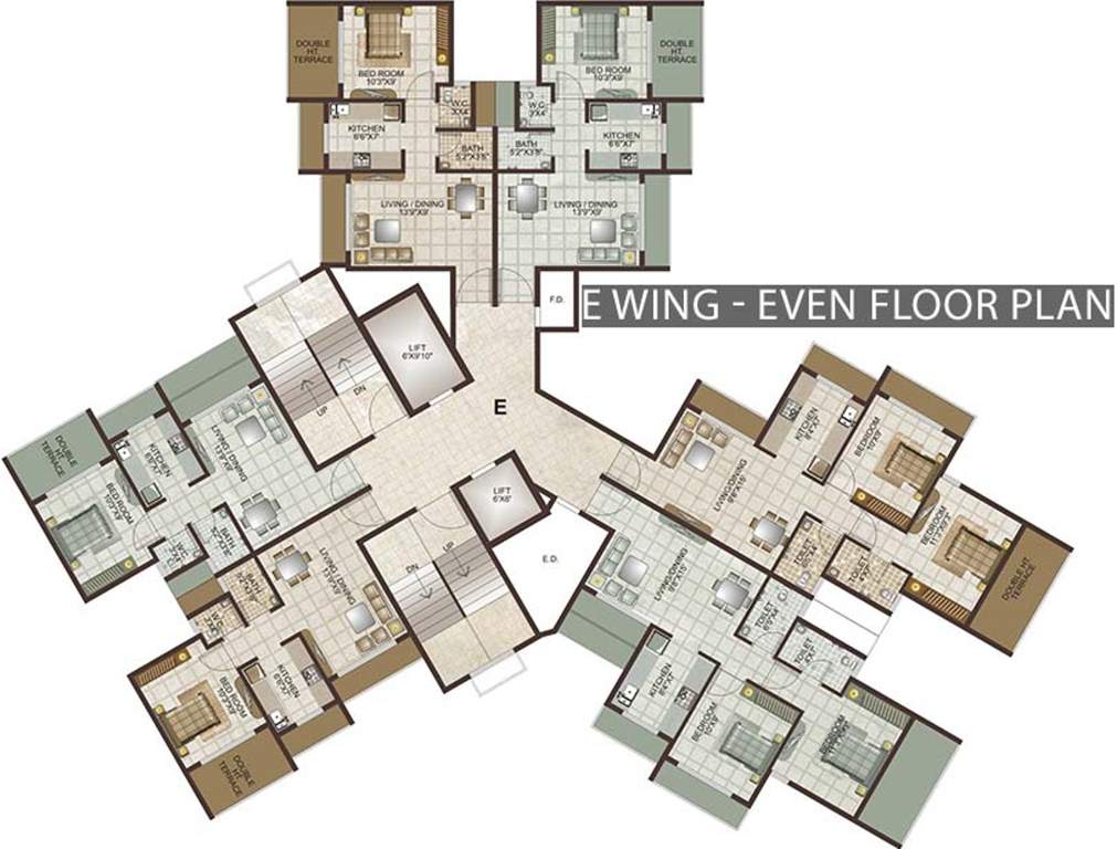 Images for Cluster Plan of Lakhani Lakhanis Orchid Woods