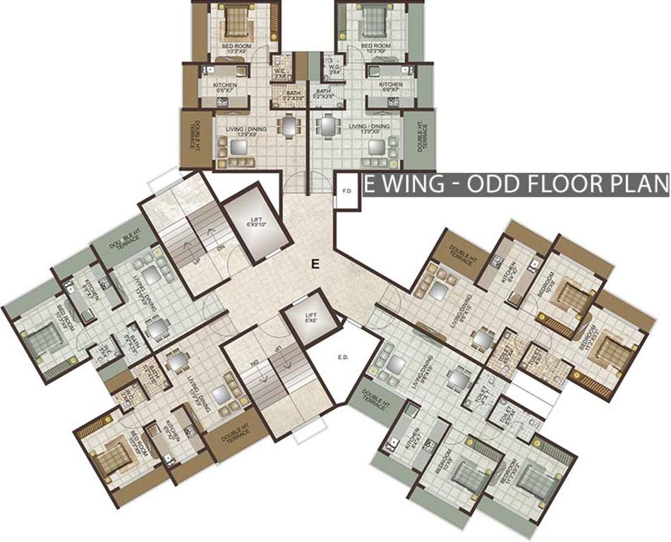 Images for Cluster Plan of Lakhani Lakhanis Orchid Woods