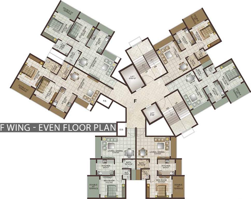 Images for Cluster Plan of Lakhani Lakhanis Orchid Woods