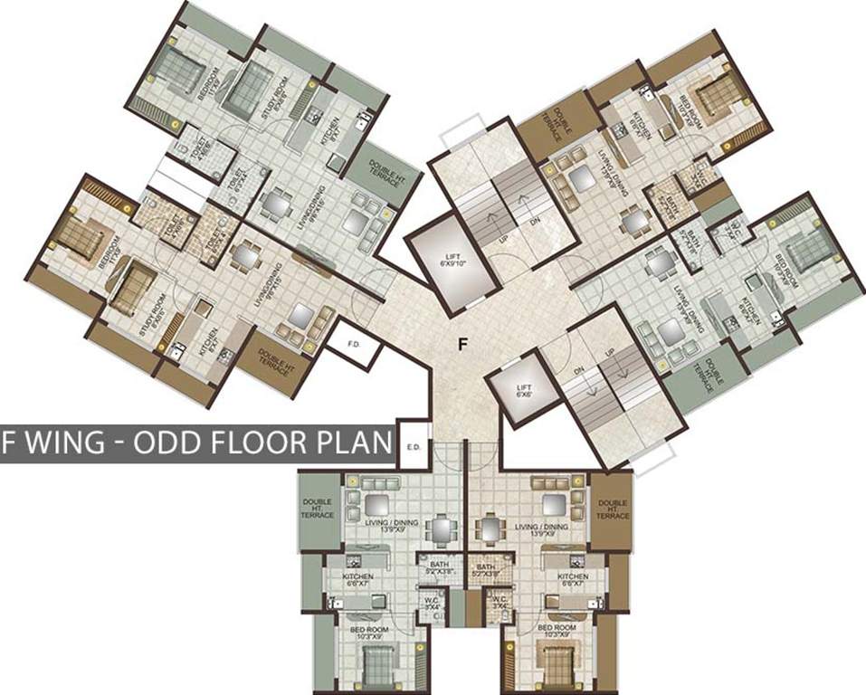 Images for Cluster Plan of Lakhani Lakhanis Orchid Woods