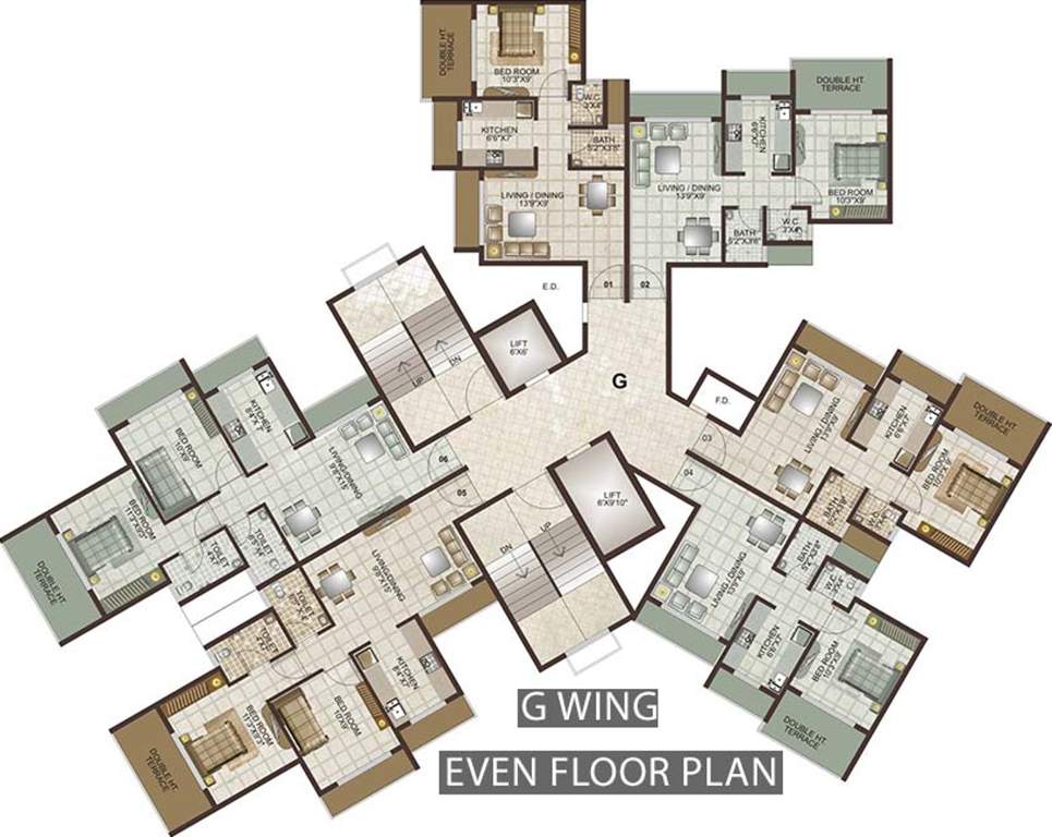Images for Cluster Plan of Lakhani Lakhanis Orchid Woods