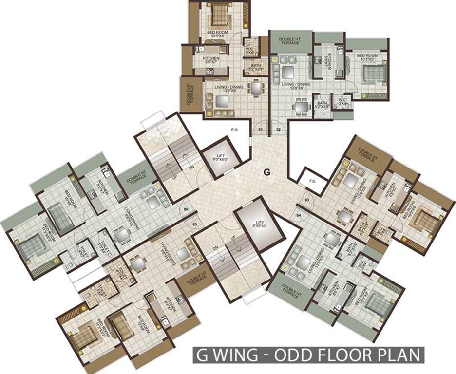 Images for Cluster Plan of Lakhani Lakhanis Orchid Woods