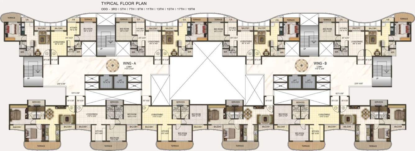  sai riverdale Images for Cluster Plan of Paradise Sai Riverdale