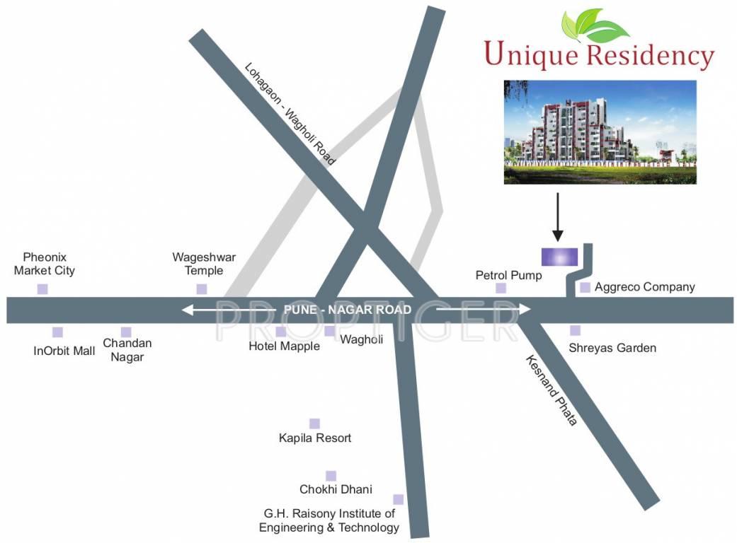  unique residency Location Plan