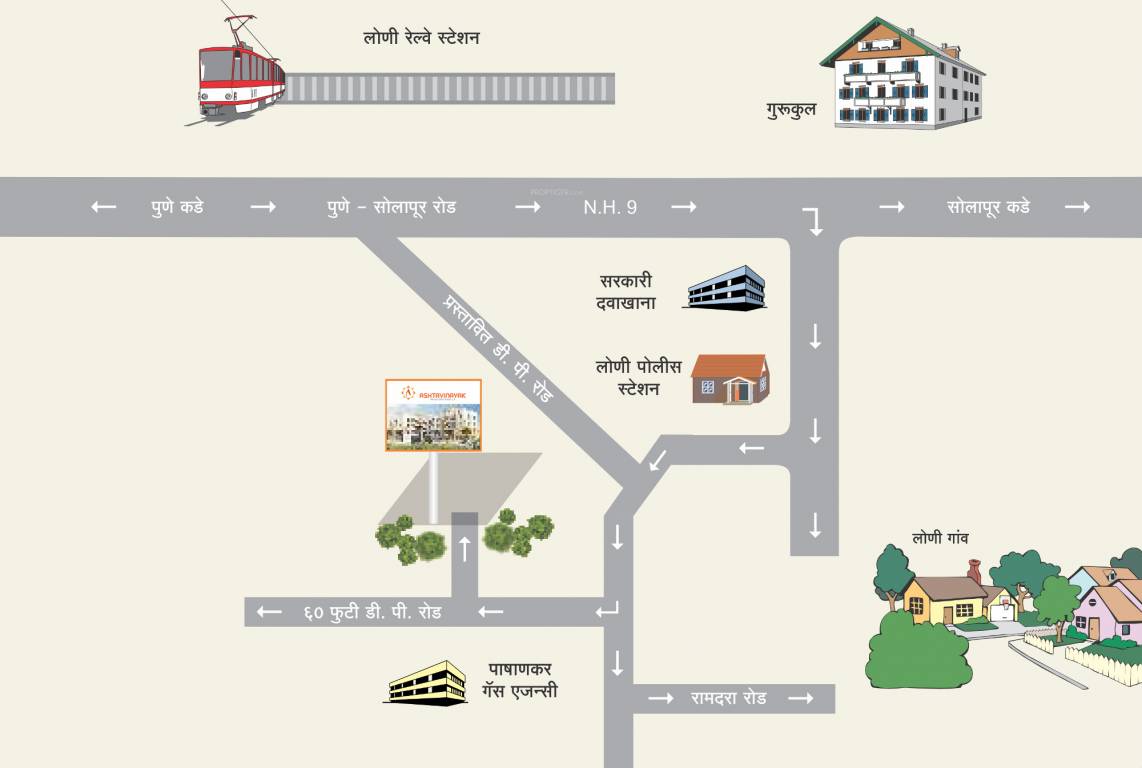 Images for Location Plan of Ashtvinayak Promoters And Developers Aarambh