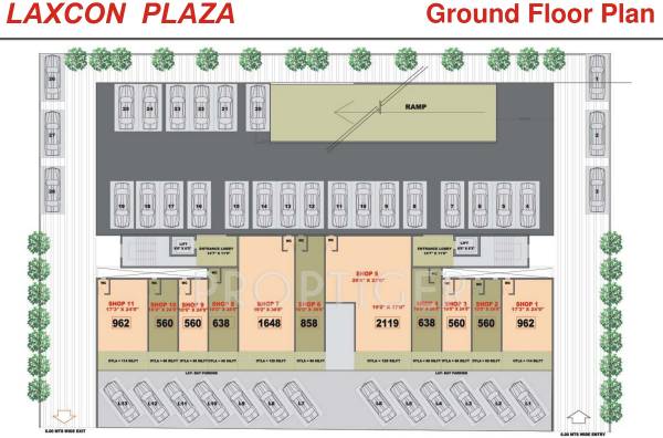 Images for Cluster Plan of Laxmanbhai Laxcon Plaza