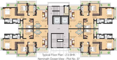  ocean-view Images for Cluster Plan of Neminath Ocean View