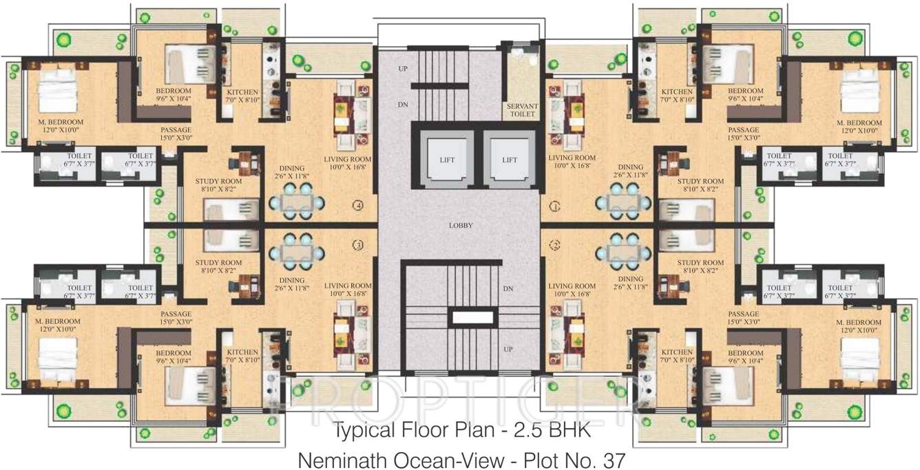  ocean view Images for Cluster Plan of Neminath Ocean View