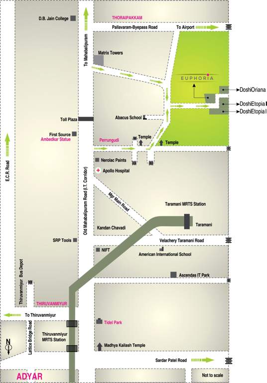 euphoria Images for Location Plan of Doshi Euphoria