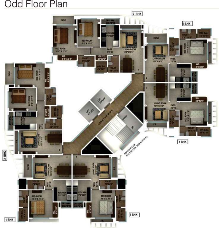  yogi dham Images for Cluster Plan of Ajmera Yogi Dham