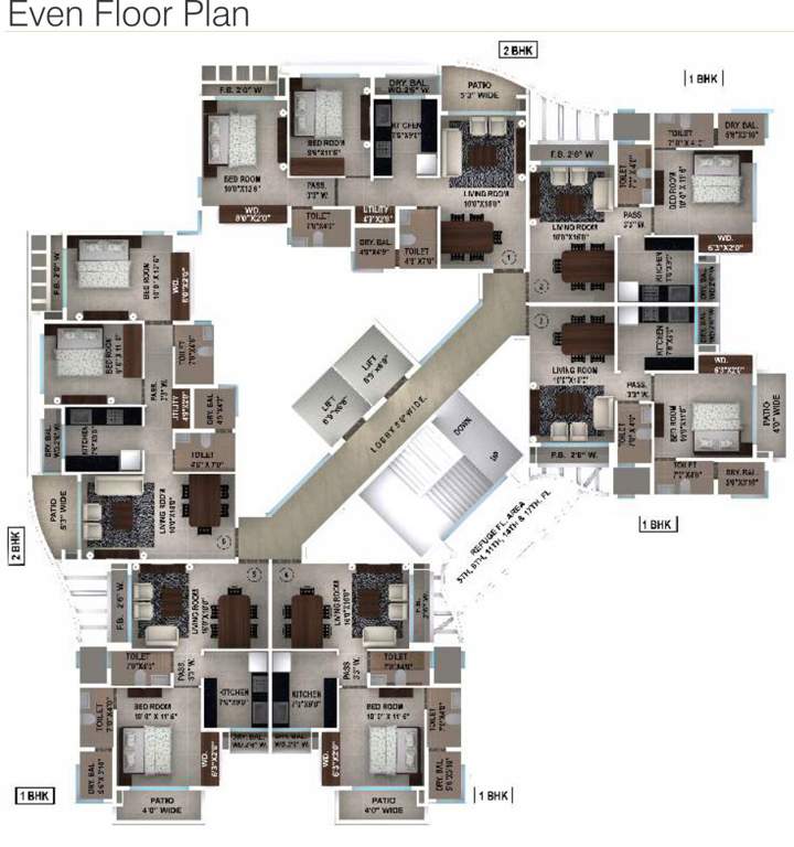  yogi dham Images for Cluster Plan of Ajmera Yogi Dham