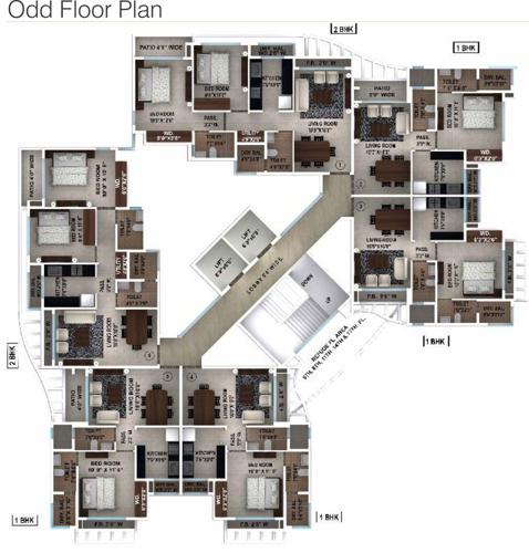  yogi-dham Images for Cluster Plan of Ajmera Yogi Dham