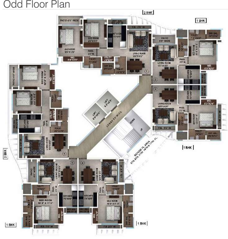  yogi dham Images for Cluster Plan of Ajmera Yogi Dham