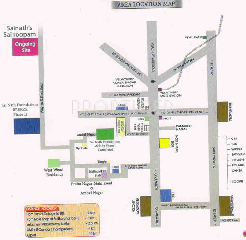 rajprabha associates saai roopam Location Plan