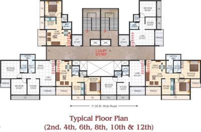  exotica L K Exotica Cluster Plan from 2nd to 12th Floor