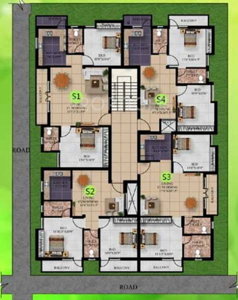 Images for Cluster Plan of Sri Brindavanam