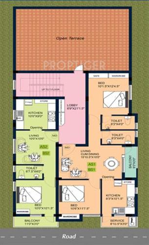  homes Images for Cluster Plan of Sri Homes