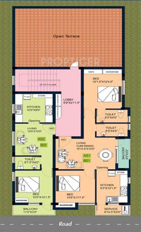  homes Images for Cluster Plan of Sri Homes