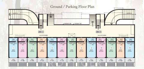 1, 2 BHK Cluster Plan Image - Omkar Developers Dream Square II for sale at  Lohegaon Pune 