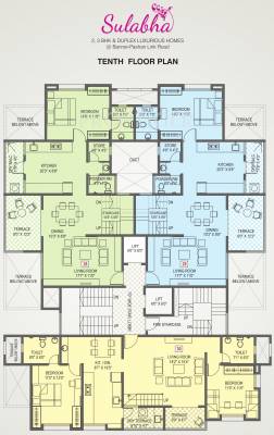  sulabha Sulabha Cluster Plan for 10th Floor