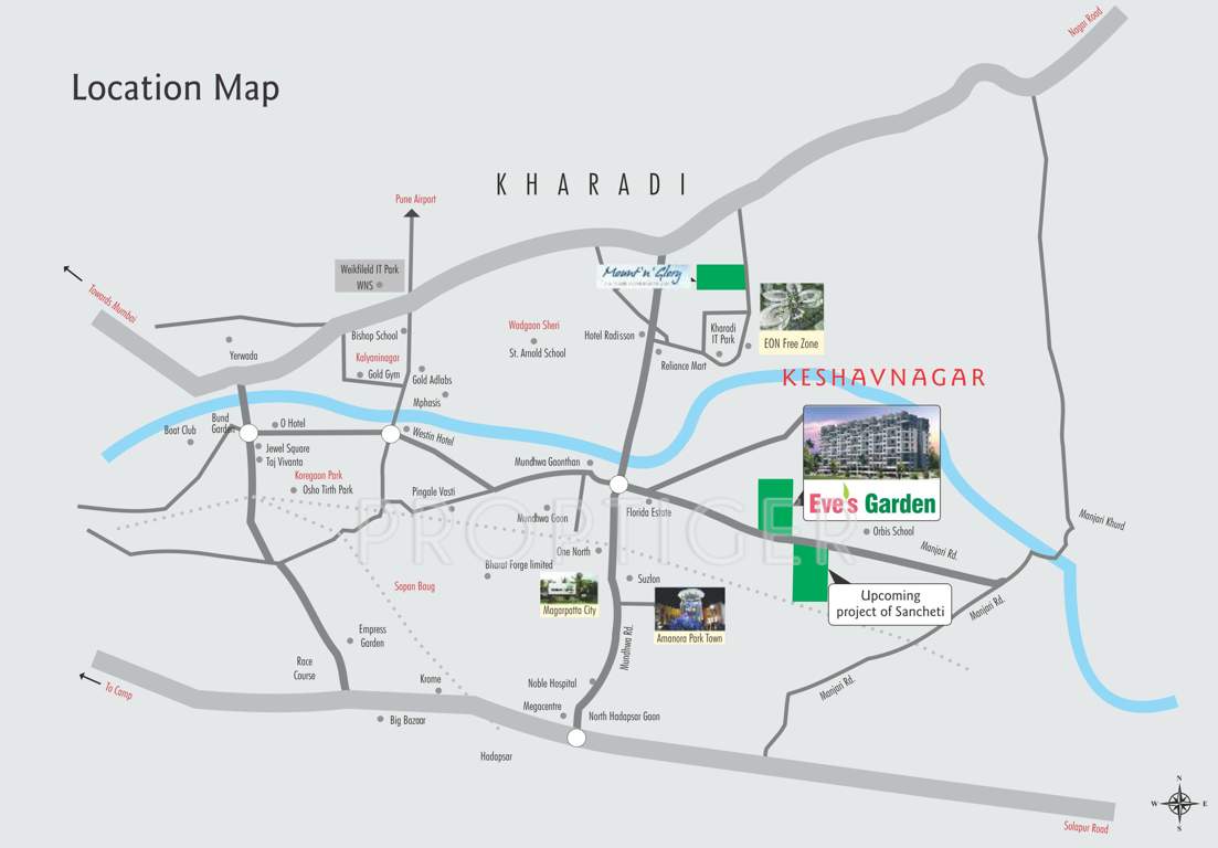  eves garden Images for Location Plan of Sancheti Eves Garden