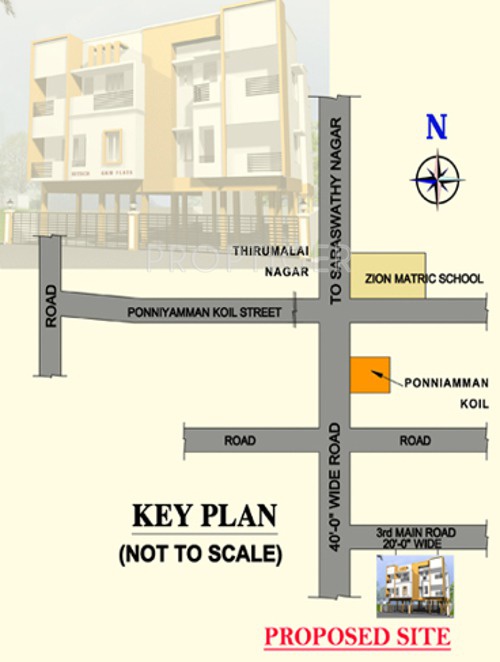 Images for Location Plan of Hitech Properties GKM Flats