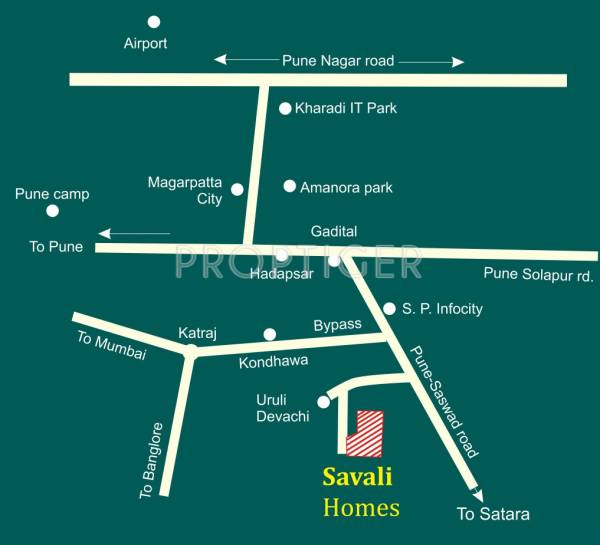 Images for Location Plan of Saptsiddhi Savali Homes
