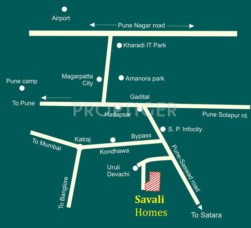 Images for Location Plan of Saptsiddhi Savali Homes