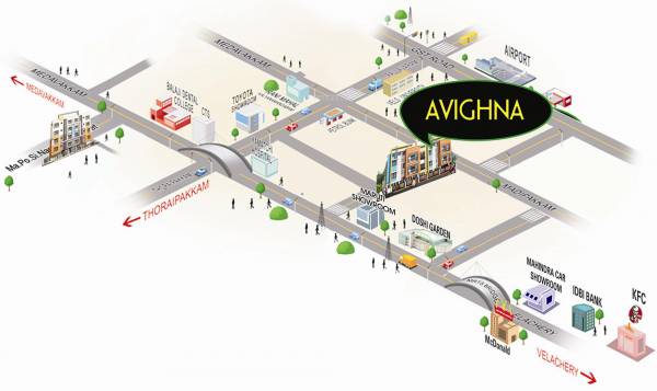 rajeswari-infrastructure avighna Location Plan