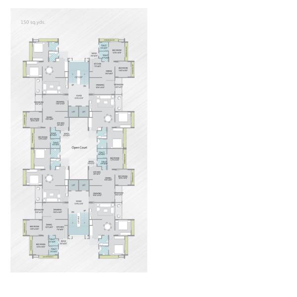 Tower 1 Cluster Plan neelkanth-elegance Tower 1 Cluster Plan