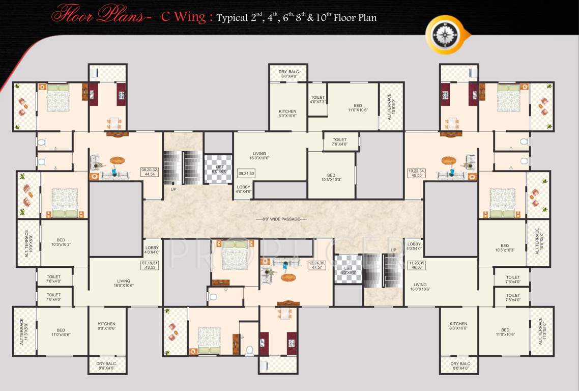 empire Images for Cluster Plan of Bhondve Empire