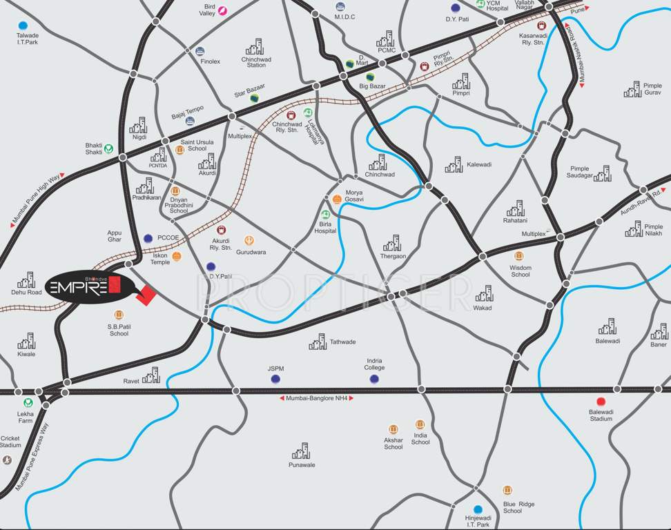  empire Images for Location Plan of Bhondve Empire