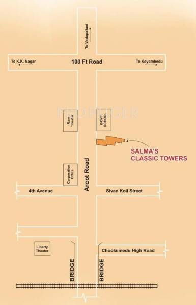 Location Plan Salma Constructions Classic Towers Location Plan