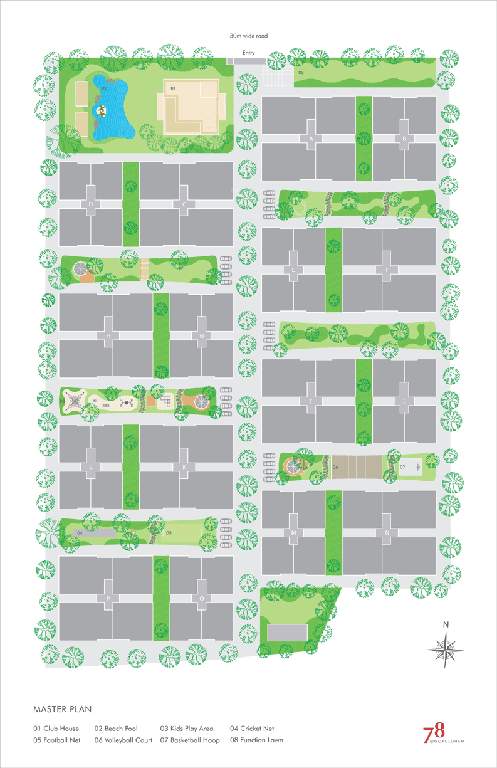 78 at gokuldham Images for Master Plan of Amaya 78 at Gokuldham