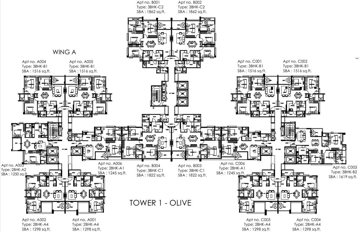  park west Images for Cluster Plan of Shapoorji Pallonji ParkWest