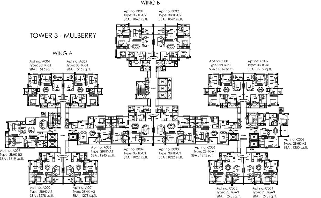  park west Images for Cluster Plan of Shapoorji Pallonji ParkWest